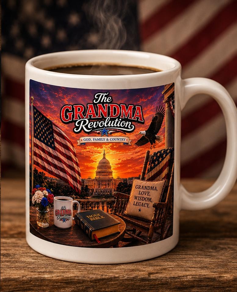 The Grandma Revolution Patriotic Mug